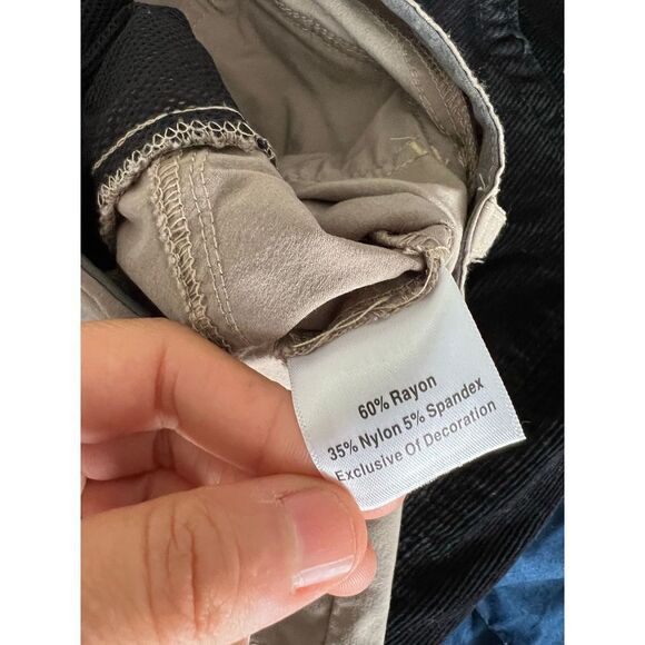 Sahalie khaki brown nylon shorts 8 - Picture 2 of 4